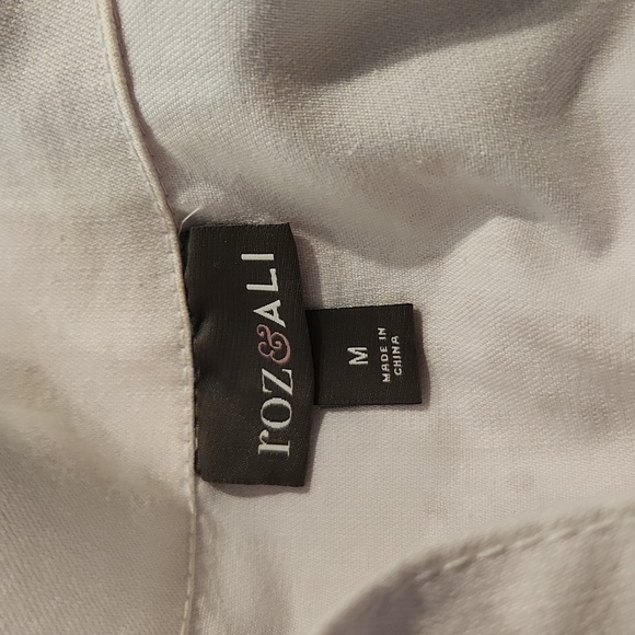 Roz & Ali White Denim Bling Jacket - Picture 6 of 6